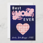 Happy Moederdag| Beste Mam Ooit Gepersonaliseerd Feestdagenkaart (Voorkant)