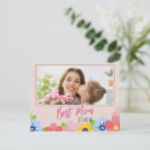 Happy Moederdag, beste mama ooit Briefkaart (Staand voorkant)