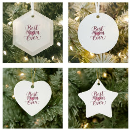 Happy Moederdag Beste mama ooit Metalen Ornament