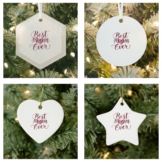 Happy Moederdag Beste mama ooit Metalen Ornament