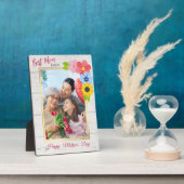 Happy Moederdag, beste mama ooit plaque Fotoplaat (Zijkant)