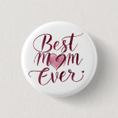Happy Moederdag Beste mama ooit Ronde Button 3,2 Cm (Voorkant)