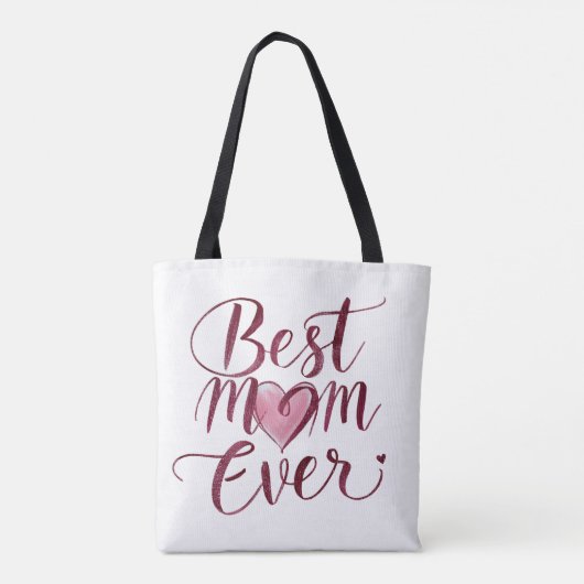 Happy Moederdag Beste mama ooit Tote Bag (Achterkant)