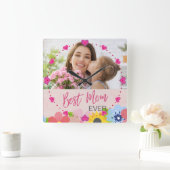 Happy Moederdag, beste mama ooit Vierkante Klok (Huis)