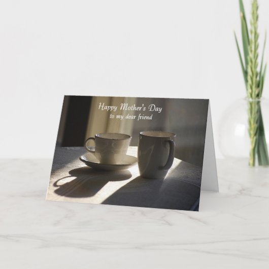 Happy Moederdag Beste vriend, Cups Kaart (Voorkant)