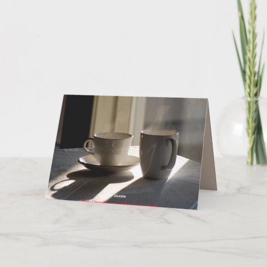 Happy Moederdag Beste Vriend Koffiebekers Kaart (Achterkant)