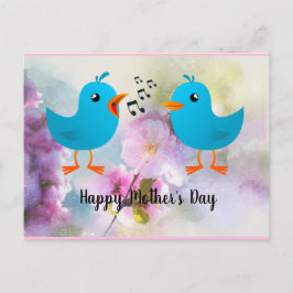 Happy Moederdag Birds Zingen voor jou Briefkaart