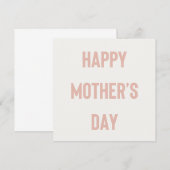 Happy Moederdag Bison Font Kaart (Voorkant / Achterkant)