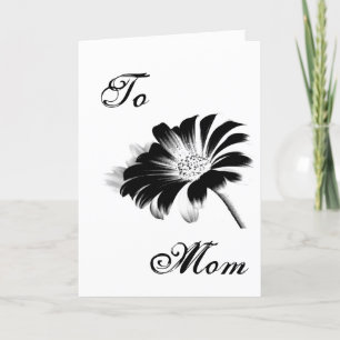Happy Moederdag Black Daisy III Kaart