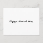 Happy Moederdag black klassiek script elegant Briefkaart (Voorkant)
