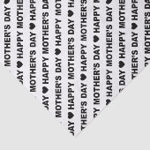 Happy Moederdag Black op whitepaper Tissuepapier (Detail)