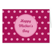 Happy Moederdag Blank Kaarten (Magenta & Roze) (Voorkant Horizontaal)