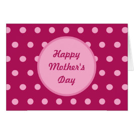 Happy Moederdag Blank Kaarten (Magenta & Roze)