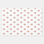 Happy Moederdag Bloemen Roze Inpakpapier (Voorkant 2)