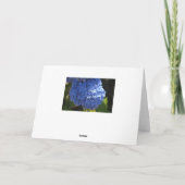 Happy Moederdag Blue Hibiscus Kaart (Achterkant)