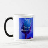 Happy Moederdag Blue Roos IV Magische Mok (Links)