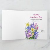 Happy Moederdag Boeket van Spring Flowers Kaart (Binnen)