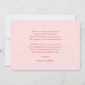 Happy Moederdag Bold Brush Script Moderne foto Kaart (Achterkant)