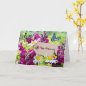 Happy Moederdag Bouquet Folded Wenskaart Kaart (Gele Bloem)