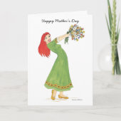 Happy Moederdag Bouquet-kaart Kaart (Voorkant)