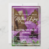 HAPPY MOEDERDAG Breakfast Event Floral Kaart (Voorkant)