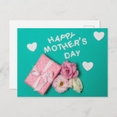 Happy Moederdag Briefkaart (Voorkant / Achterkant)