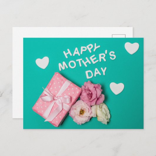 Happy Moederdag Briefkaart (Voorkant / Achterkant)