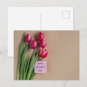 Happy Moederdag Briefkaart (Voorkant / Achterkant)