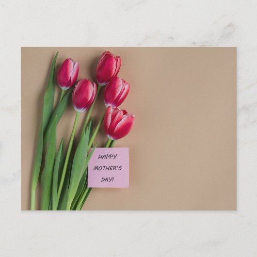 Happy Moederdag Briefkaart (Voorkant)
