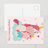 Happy Moederdag Briefkaart (Voorkant / Achterkant)