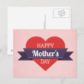 Happy Moederdag Briefkaart (Voorkant / Achterkant)