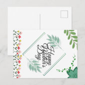 Happy Moederdag Briefkaart (Voorkant / Achterkant)