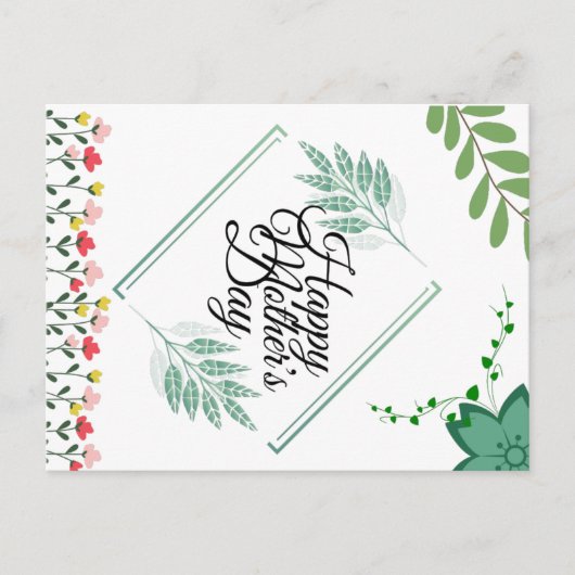 Happy Moederdag Briefkaart (Voorkant)