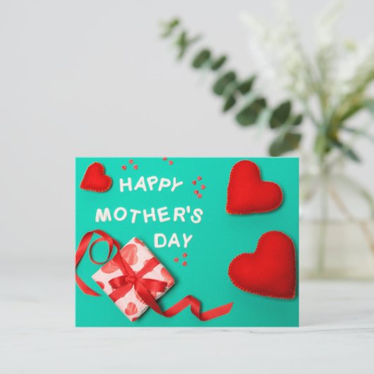 Happy Moederdag Briefkaart (Staand voorkant)