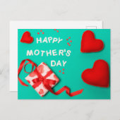 Happy Moederdag Briefkaart (Voorkant / Achterkant)