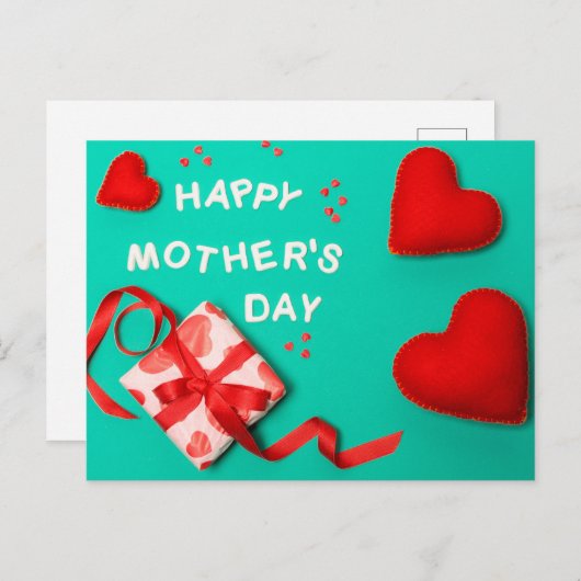 Happy Moederdag Briefkaart (Voorkant / Achterkant)