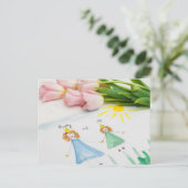 Happy Moederdag Briefkaart (Staand voorkant)