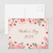 Happy Moederdag Briefkaart (Voorkant / Achterkant)
