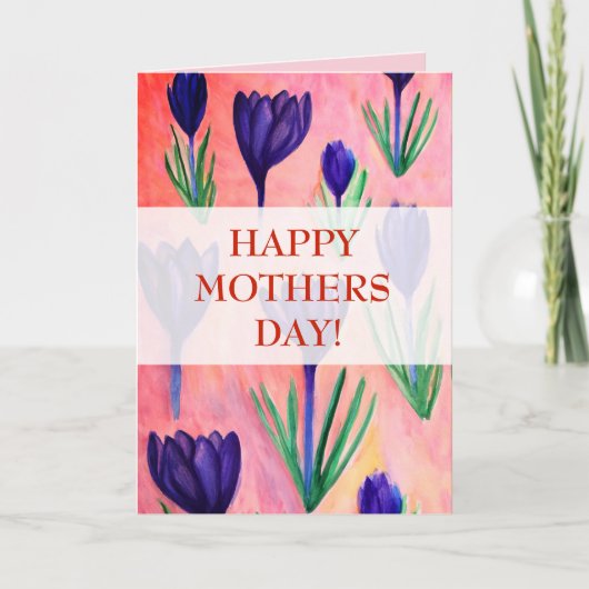 Happy Moederdag Briefkaart (Voorkant)