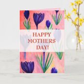 Happy Moederdag Briefkaart (Gele Bloem)