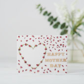 Happy Moederdag Briefkaart (Staand voorkant)