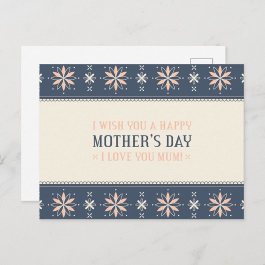  Happy Moederdag | BRIEFKAART (Voorkant / Achterkant)