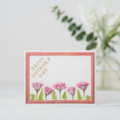Happy Moederdag Briefkaart (Staand voorkant)
