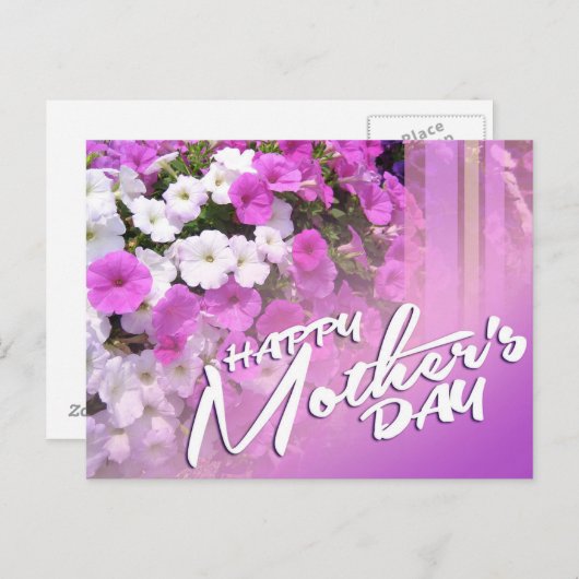 Happy Moederdag Briefkaart (Voorkant / Achterkant)