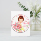  Happy Moederdag Briefkaart (Staand voorkant)