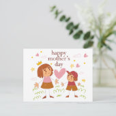 Happy Moederdag Briefkaart (Staand voorkant)