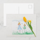 Happy Moederdag Briefkaart (Voorkant / Achterkant)