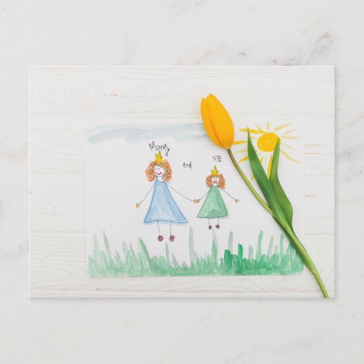 Happy Moederdag Briefkaart (Voorkant)
