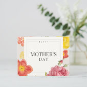 Happy moederdag briefkaart (Staand voorkant)