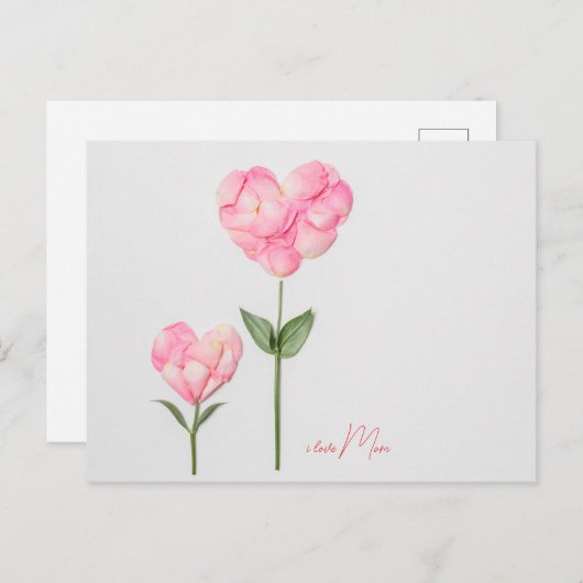 Happy Moederdag Briefkaart (Voorkant / Achterkant)